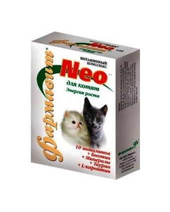 Витамины для котят Neo (Нео) Фармавит Энергия роста
