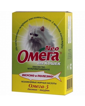 Витамины для кошек Neo (Нео) Омега Биотин/Таурин 90шт