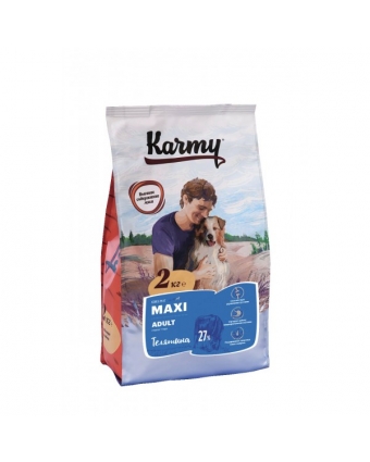 Сухой корм для взрослых собак крупных пород Karmy MAXI ADULT Телятина 2кг