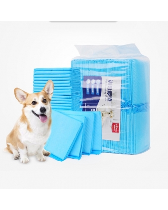 Пеленки для собак  М 45*60 cм голубые арт 888428
