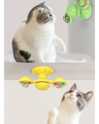 Игрушка для кошек цветная карусель с мятой