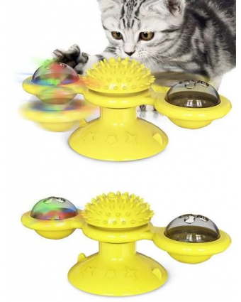 Игрушка для кошек цветная карусель с мятой