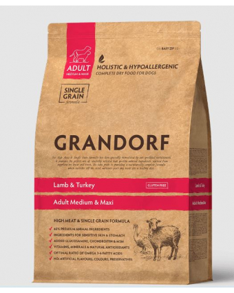 GRANDORF д/с Lamb&Turkey MED&MAXI 3 кг