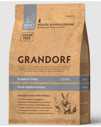 GRANDORF д/с Rabbit&Turkey MED&MAXI 10 кг