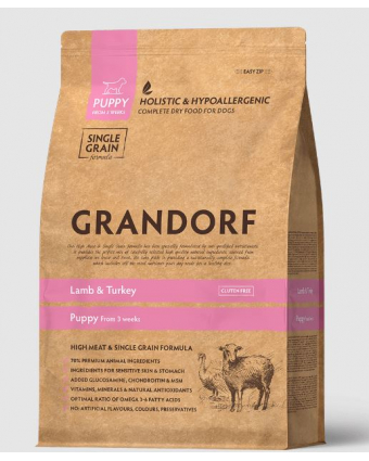 GRANDORF д/щенков Lamb & Rice Puppy All Breeds 10 кг