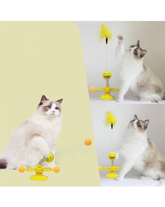 WOOFART интерактивная игрушка для кошек смайл карусель