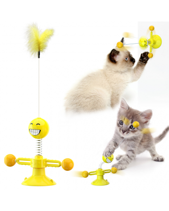 WOOFART интерактивная игрушка для кошек смайл карусель