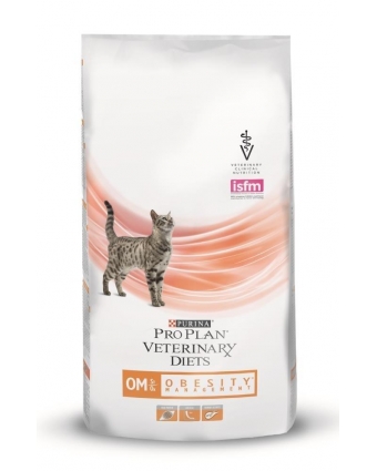 Сухой корм для кошек с лишним весом Purina (Пурина) Veterinary Diets OM 1,5кг