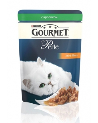 Консервы для кошек Gourmet (Гурмет) Perle мини-филе с кроликом 85г