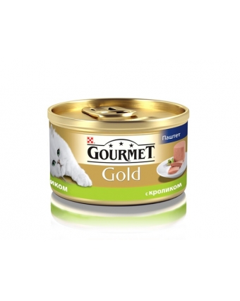 Консервы для кошек Gourmet (Гурмет) Gold паштет с кроликом 85г