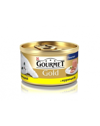 Консервы для кошек Gourmet (Гурмет) Gold паштет с курицей 85г