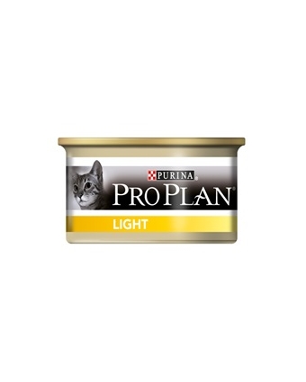 Консервы для кошек с избыточным весом Pro Plan (Проплан) LIGHT с индейкой 85гр.