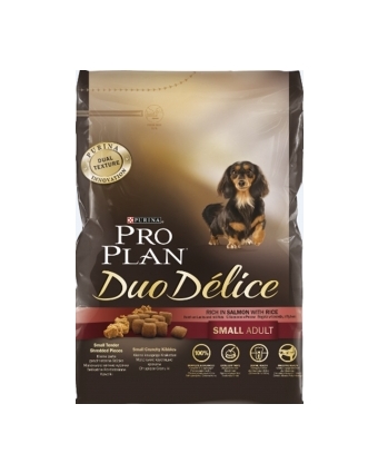 Сухой корм для взрослых мелких собак Pro Plan (Проплан) DUO DELICE с лососем 2,5кг