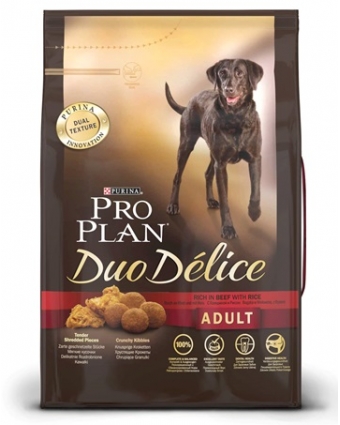 Сухой корм для взрослых собак Pro Plan (Проплан) DUO DELICE с говядиной и рисом 10кг