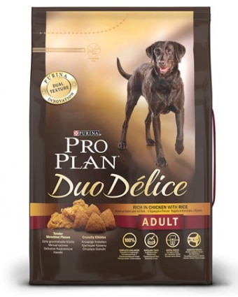 Сухой корм для взрослых собак Pro Plan (Проплан) DUO DELICE с курицей и рисом 10кг
