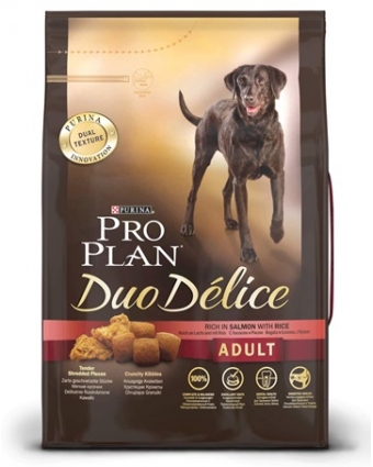 Сухой корм для взрослых собак Pro Plan (Проплан) DUO DELICE с лососем и рисом 10кг
