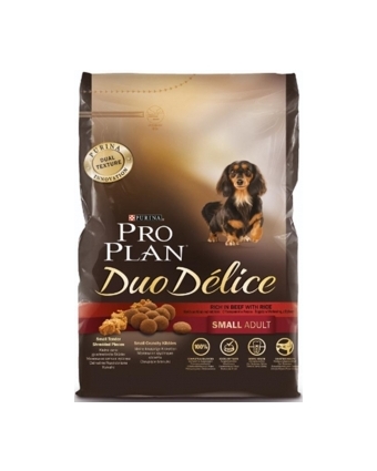 Сухой корм для взрослых мелких собак Pro Plan (Проплан) DUO DELICE с говядиной 700г