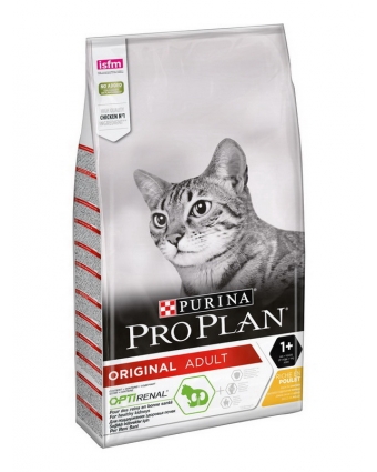 Сухой корм для взрослых кошек Pro Plan ADULT с курицей 10 кг