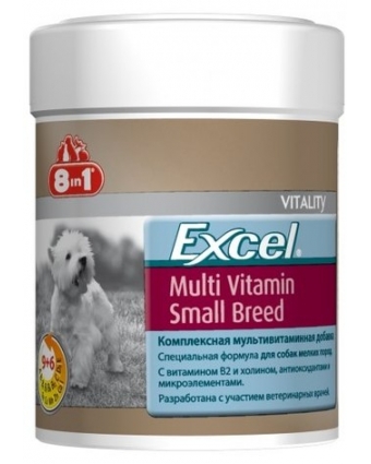 8in1 Excel Multi Vitamin Small Breed Витамины для собак мелких пород, 70 шт.