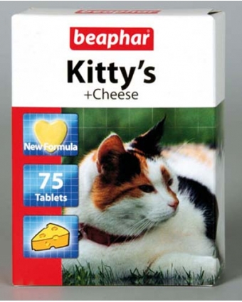 Витамины для кошек Beaphar (Беафар) Kittys Мышки с сыром 75шт 125111