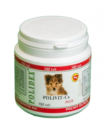 Витамины для собак Polidex (Полидекс) поливит кальций (150 таблеток)