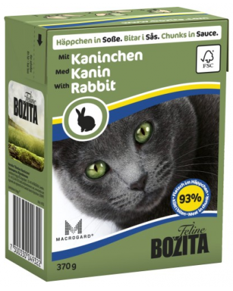 Консервы для кошек BOZITA (Бозита) Кролик кусочки в соусе 370г 4932