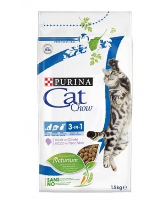 Сухой корм для кошек Cat Chow (Кэт Чау) с формулой тройного действия 1,5кг