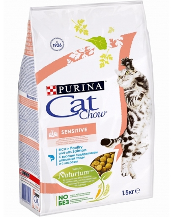 Сухой корм для кошек с чувствительным пищеварением Cat Chow (Кэт Чау) 1,5 кг