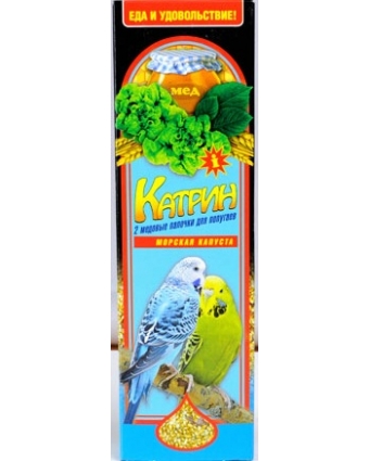 Палочки Катрин для волнистых попугаев Морская капуста 2 шт