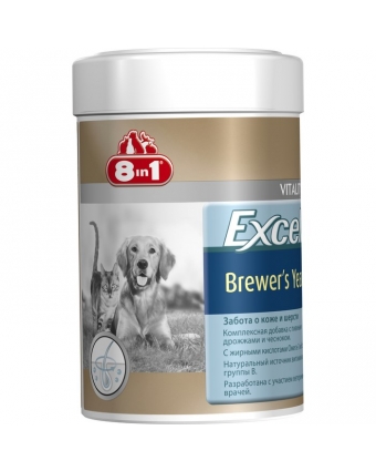 Витамины для собак и кошек 8in1 Brewers Yeast с пивными дрожжами чеснок (780 таблеток) 115717