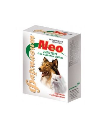 Витамины для кошек и собак Фармавит Нео Биотин