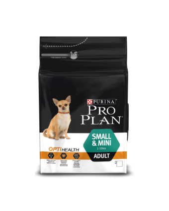 Сухой корм PRO PLAN Small & Mini Adult для  взрослых собак мелких и карликовых пород c курицей и рисом, 3 кг