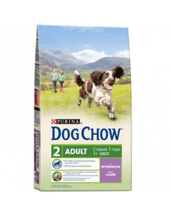 Сухой корм Dog Chow (Дог Чау) для взрослых собак с ягненком и рисом, 800 г
