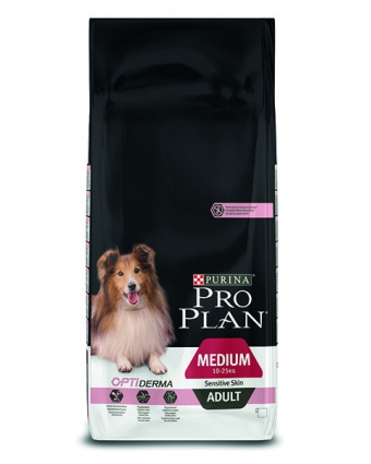 Сухой корм Pro Plan (Проплан) Medium Adult Sensitive Skin для взрослых собак с чувствительной кожей с лососем и рисом, 3 кг