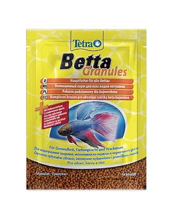 Tetra Betta гранулы корм для лабиринтовых рыбок 5гр