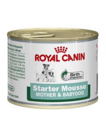 Консервы для щенков до 2-х месяцев и для беременных или лакирующих сук Royal Canin Starter mousse, 195 г
