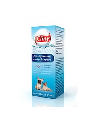Cliny К106 Лосьон очищающий для ушей для собак и кошек 50мл
