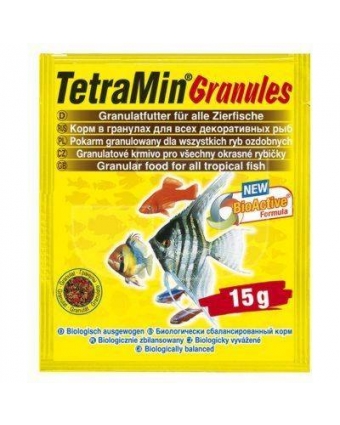Корм для всех видов рыбок TetraMin Cranules 15гр
