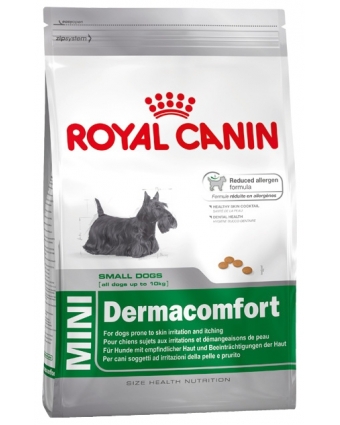 Сухой корм для собак мелких пород Royal Canin Mini Dermacomfort 2 кг