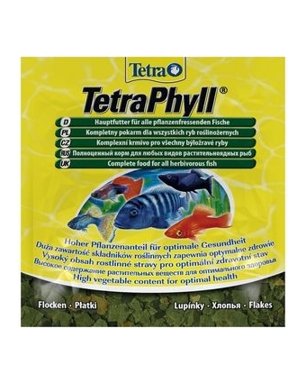 Tetra Phyll корм д/растительноядных рыб 12 гр