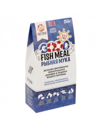 GOOD FISH MEAL Рыбная мука белково-витаминно-минеральная добавка, 250г
