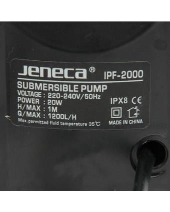 Донный фильтр Jeneca IPF-2000 с насадкой для сбора поверхностной пленки, 20 Вт, 1200 л/ч, высота под