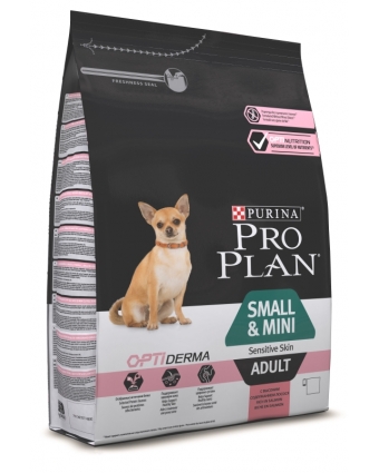Сухой корм  Pro Plan (Проплан) OptiDerma Small&Mini Adult для взрослых собак мелких и карликовых пород с ягненоком и рисом, 7 кг