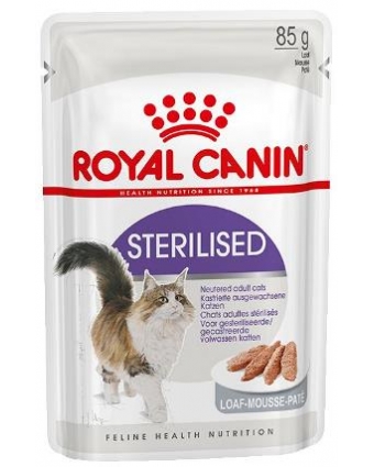 Консервы для кастрированных котов и стерилизованных кошек Royal Canin (Роял Канин) Sterilised пауч 85гр паштет