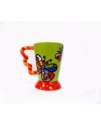 "Britto" Чашка с рисунком бабочка 1002G