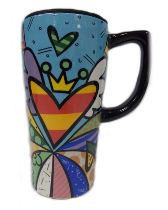 "Britto" Чашка с рисунком cердце арт.BL002B