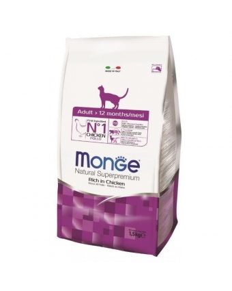 Monge Cat корм для взрослых кошек 1,5 кг