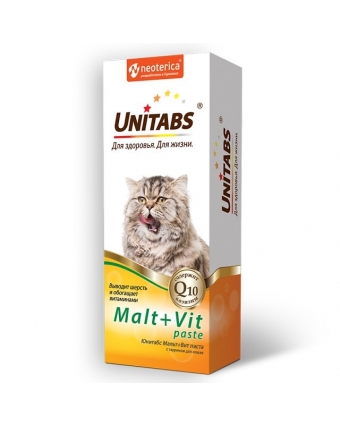 Экопром U309 Юнитабс Malt+Vit паста д/кошек