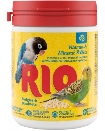 Рио витамин-мин гранулы д/волнистых и средних попугаев, 120г