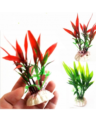 аквариумный декор растения QL 11см для аквариума цветные в ассортименте
